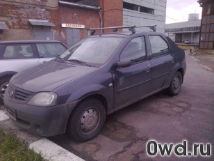 Битый автомобиль Renault Logan