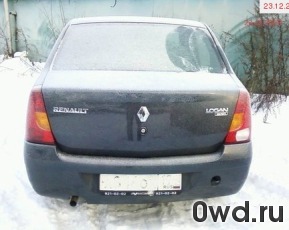 Битый автомобиль Renault Logan