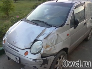 Битый автомобиль Daewoo Matiz