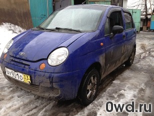 Битый автомобиль Daewoo Matiz