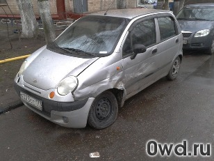 Битый автомобиль Daewoo Matiz