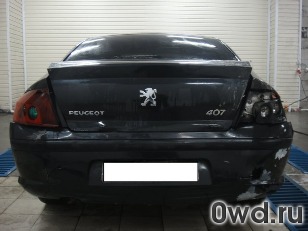 Битый автомобиль Peugeot 407