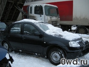 Битый автомобиль Renault Logan