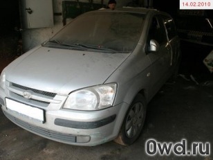 Битый автомобиль Hyundai Getz