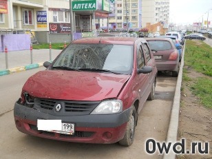 Битый автомобиль Renault Logan