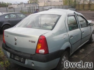 Битый автомобиль Renault Logan