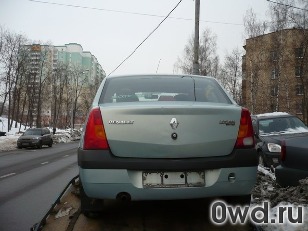 Битый автомобиль Renault Logan