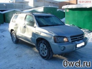 Битый автомобиль Toyota Highlander