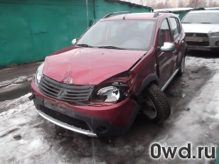 Битый автомобиль Renault Sandero