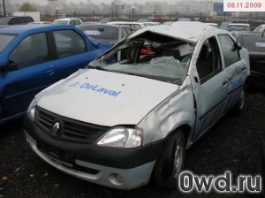 Битый автомобиль Renault Logan