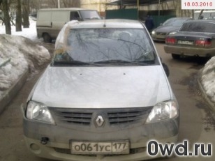 Битый автомобиль Renault Logan