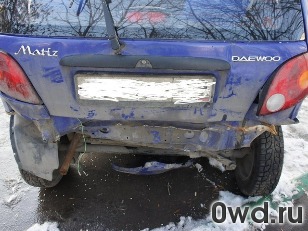 Битый автомобиль Daewoo Matiz