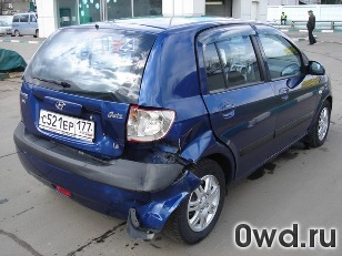 Битый автомобиль Hyundai Getz