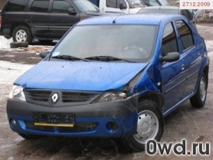 Битый автомобиль Renault Logan