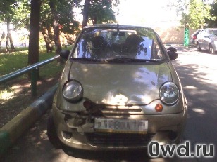 Битый автомобиль Daewoo Matiz