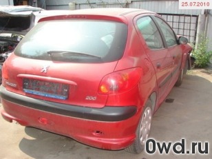 Битый автомобиль Peugeot 206