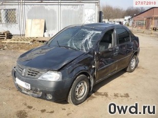 Битый автомобиль Renault Logan