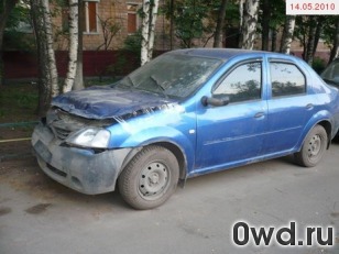 Битый автомобиль Renault Logan