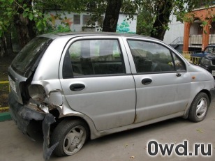 Битый автомобиль Daewoo Matiz