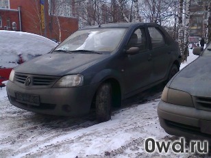 Битый автомобиль Renault Logan