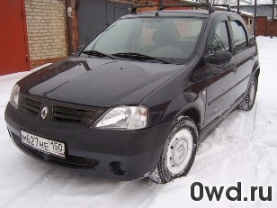 Битый автомобиль Renault Logan