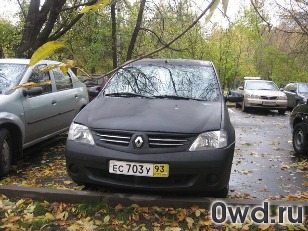 Битый автомобиль Renault Logan