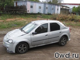 Битый автомобиль Renault Logan