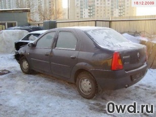 Битый автомобиль Renault Logan