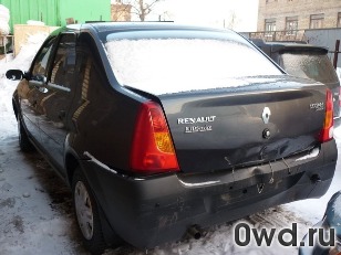 Битый автомобиль Renault Logan