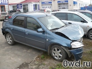 Битый автомобиль Renault Logan