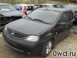 Битый автомобиль Renault Logan