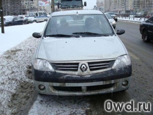 Битый автомобиль Renault Logan